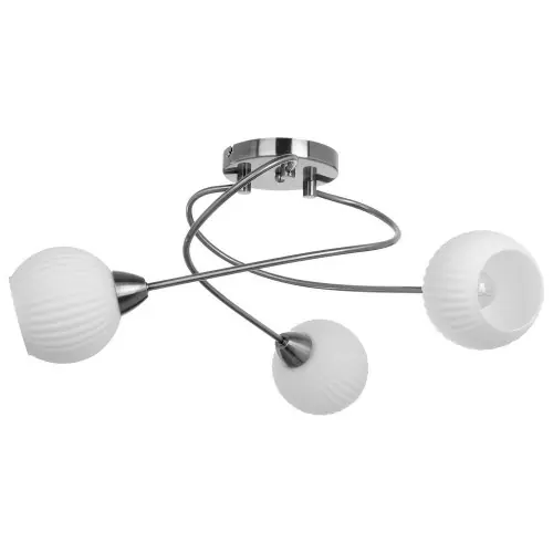 Achetez Aujourd&rsquo;hui Plafonnier Satin/Blanc Pavia, 3xE27 Max 60W, IP20, 230V AC, Classe I – Spot-Light
