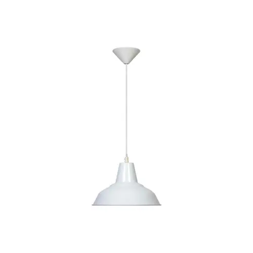 Suspension Blanche Meg, 1xE27 Max 60W , IP20, 230V AC, Classe I – Spot-Light Achat Immédiat