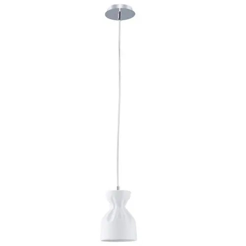 Vente Directe Suspension Chrome& Blanche Noelle, 1x E14-Max.40W, IP20, 230V, Classe I – Spot-Light