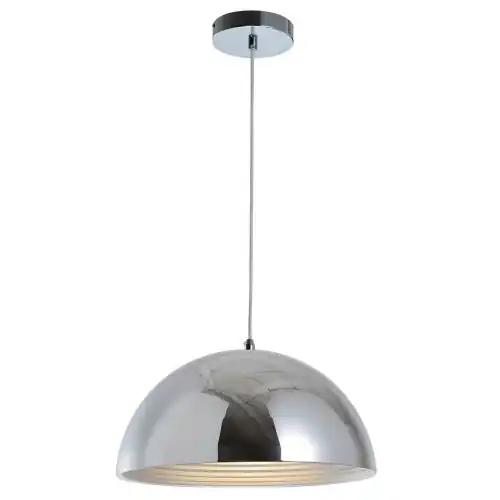 Suspension Chrome Mads plate moyenne, 1x E27-Max.60W, IP20, 230V, Classe I – Spot-Light Prix Promo