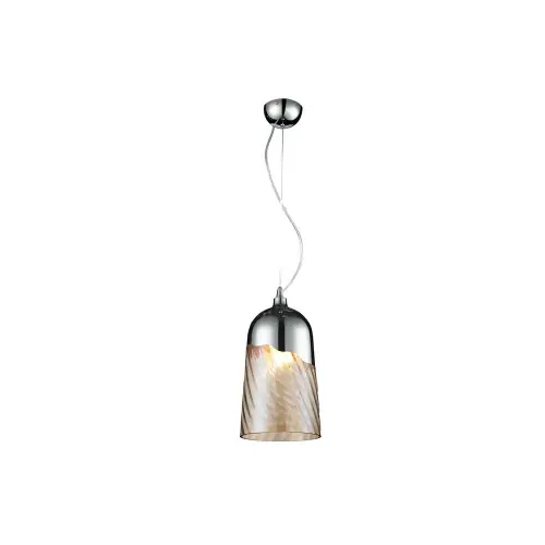 Super Prix Suspension Chrome/Transparent Daga, 1xE27 Max 60W , IP20, 230V AC, Classe I – Spot-Light