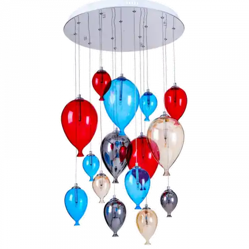 Pas Cher Suspension Multicolore Balloon, 15x G4-20W, IP20, 230V, Classe I – Spot-Light