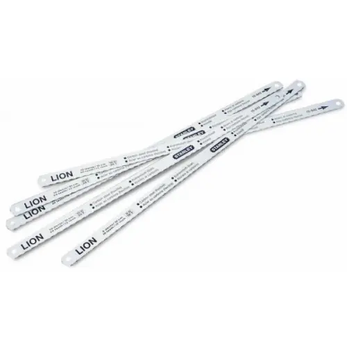 5 lames de scie à métaux Lion (8-10-12 dents / pouce) – STANLEY Satisfait Ou Remboursé
