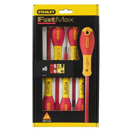 Jeu 6 tournevis fatmax + testeur – STANLEY Offre Limitée