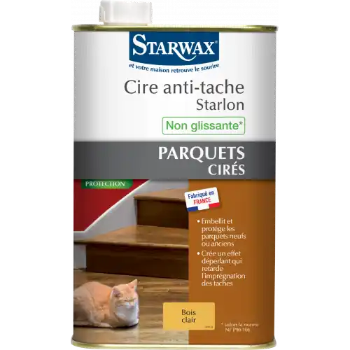 Remise Cire antitaches bois clairs STARWAX 1 l - Starwax