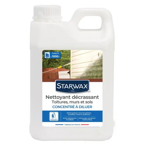 Décrassant extérieur multi-supports concentré à diluer STARWAX 2 L - Starwax Prix Bas