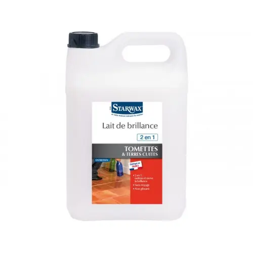 Lait de brillance tomettes 2 en 1 STARWAX 5 L - Starwax Meilleur Choix