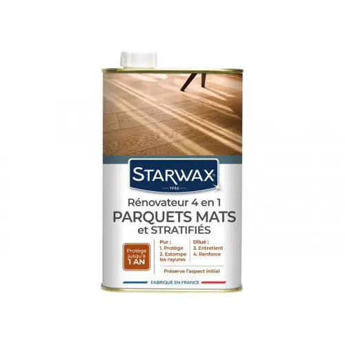 Réduction Rénovateur 4 en 1 parquets mats et stratifiés, STARWAX, 900 ml - Starwax