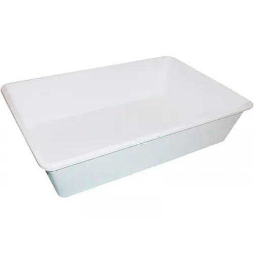 Bac alimentaire 20L polypropylène blanc 50 x 33,5 x H. 12 cm – Stefanplast Nouveauté