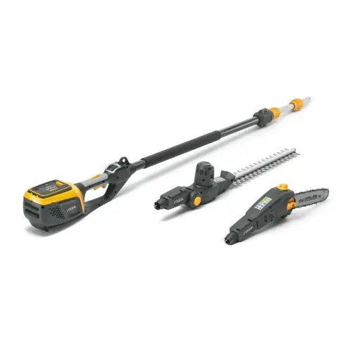 Soldes Outil multifonction à batterie - MT 500e - taille-haies lame 46 cm - élagueuse guide 25 cm - manche télescopique 75 cm - Stiga