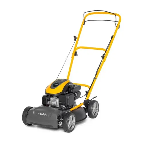 Usine Directe Tondeuse à gazon thermique 123 cm³ - Multiclip 47S - jusqu‘à 1500 m² - autotractée - largeur coupe 45 cm - noire - Stiga