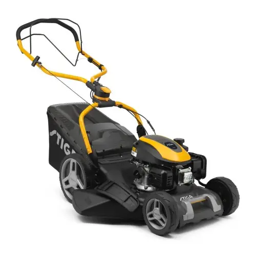 Commander Vite Tondeuse à gazon thermique 139 cm³ – Combi 748S – largeur coupe 46 cm – indicateur bac plein 60L – ejection arrière et mulching – Stiga