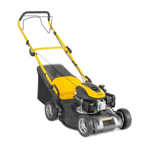 Produit De Marque Tondeuse à gazon thermique 139 cm³ – Combi Combi 48S – largeur coupe 46 cm – indicateur bac plein 60L – noire – Stiga