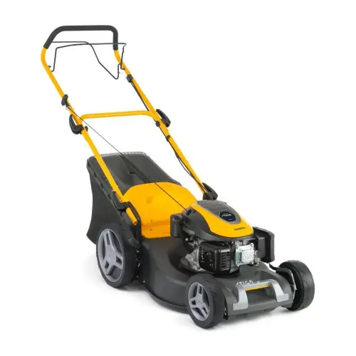 Quantité Limitée Tondeuse à gazon thermique 166 cm³ - Combi Combi 53S - largeur coupe 46 cm - indicateur bac plein 60L - mulching - noire - Stiga