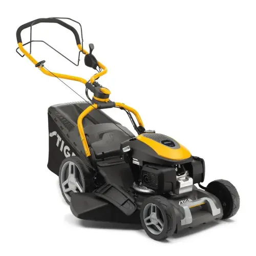Tondeuse à gazon thermique 167 cm³ - Honda 4T - ramassage, mulching, ejection arrière et latérale - largeur coupe 51 cm - noire - Stiga Seulement Aujourd'hui