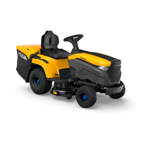 Tondeuse autoportée à batterie - Estate 798e - 1 batterie ePower 40Ah jusqu‘à 10 500 m² en 1 charge - connectée - noire et jaune - Stiga Expédié Aujourd'hui