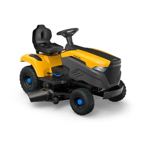 Tondeuse autoportée à batterie - Tornado 398e - 1 batterie ePower 30Ah jusqu‘à 3 500 m² en 1 charge - connectée - noire et jaune - Stiga Produit De Marque