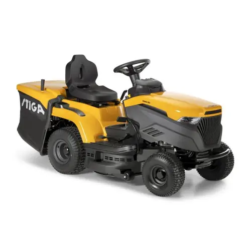 Achetez Aujourd'hui Tondeuse autoportée thermique 432 cm3 - Estate 384 - coupe 84 cm - transmission hydrostatique fluide - jaune - Stiga