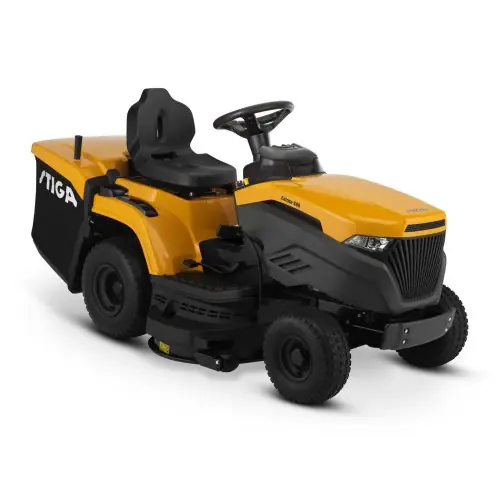 Produit De Marque Tondeuse autoportée thermique 452 cm3 - Estate 598 - coupe 98 cm - transmission hydrostatique fluide - jaune - Stiga