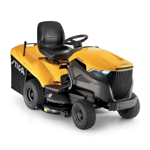 Usine Directe Tondeuse autoportée thermique 708 cc - Estate 7102W - jusqu‘à 7500 m2 - coupe 102 cm - jaune - Stiga