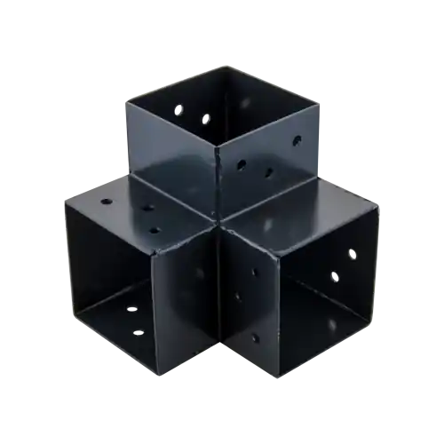 Connecteur 3D angle 90° pour poteau bois, H.9 x P.9 cm - SUKI Promotion Saisonnière