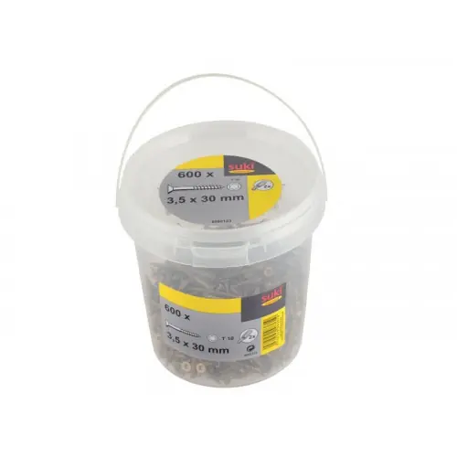 Seau 600 vis TF TX 3.5x30 mm + embout T10 - SUKI Usine Directe