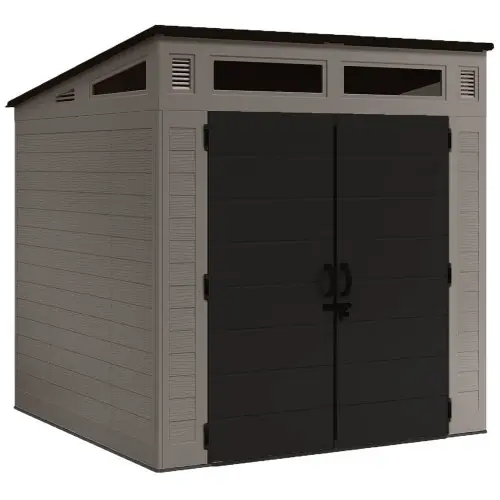 Abri de jardin polyéthylène 25mm Modern 4,88m² avec plancher – Suncast Promotion