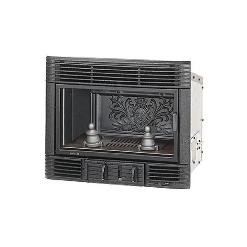 Vente Directe Insert à bois TURBO 634 en fonte - turbo - 63cm - 6kW - Supra