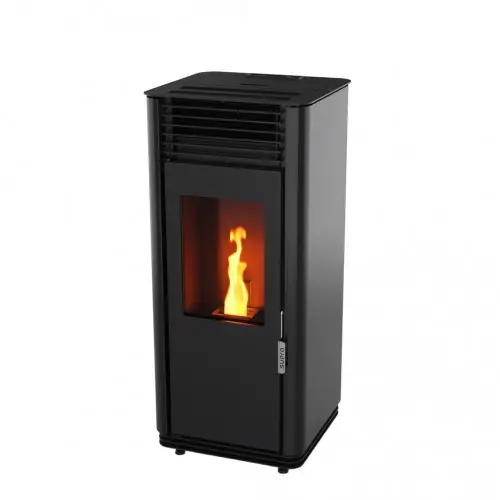 Solde Poêle à granulés étanche CALLIOPÉ 8 kW Noir – RT2012/ RE2020 – Supra