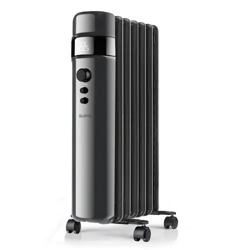 Pas Cher Radiateur bain d‘huile OREA – noir 1500W – Supra