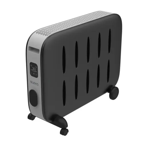 Vente Directe Radiateur mobile CERAMDUO 2022 à chaleur douce noir 2000W - Supra