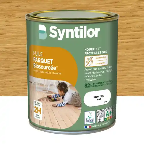 Huile parquet Nature protect SYNTILOR incolore mat 1 l – SYNTILOR Paiement Sécurisé