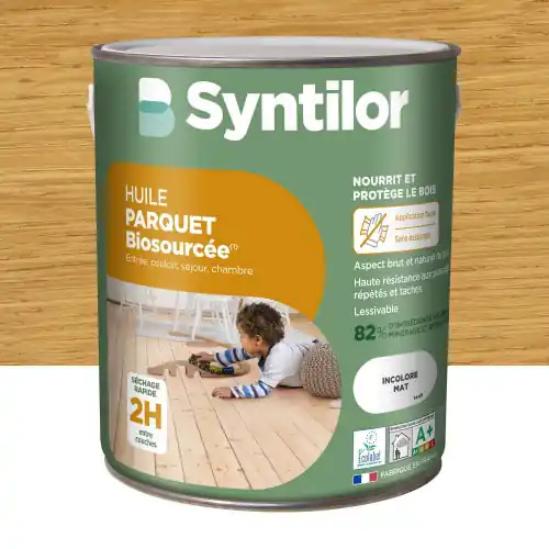 Huile parquet Nature protect SYNTILOR incolore mat 2.5 l – SYNTILOR Seulement Aujourd&rsquo;hui