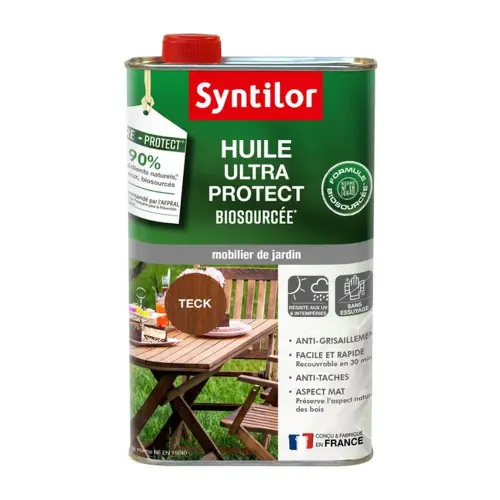 Super Prix Huile pour mobilier de jardin nature protect teck mat 1 l – SYNTILOR