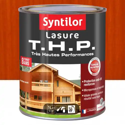 Quantité Limitée Lasure SYNTILOR Thp 8 ans chêne doré satiné 1 l – SYNTILOR