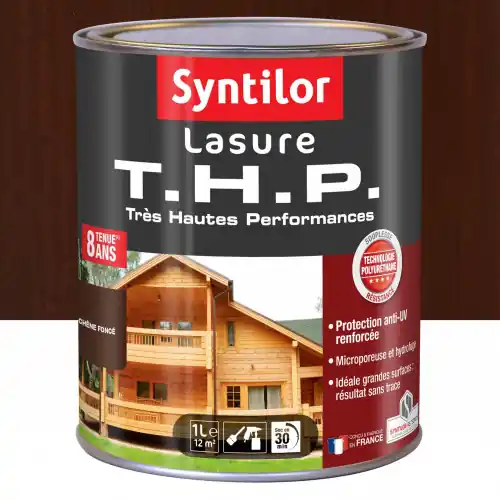 Lasure SYNTILOR Thp 8 ans chêne foncé satiné 1 l - SYNTILOR Prix Cassé