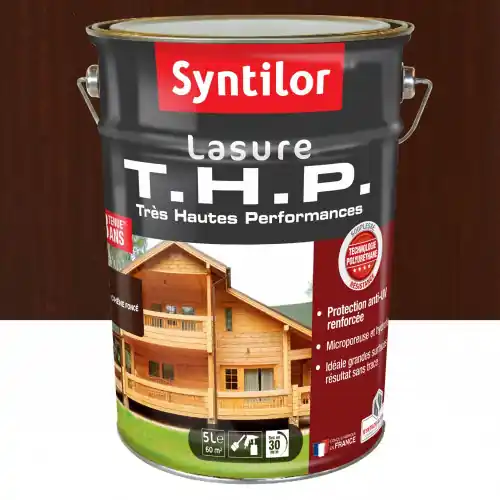 Lasure SYNTILOR Thp 8 ans chêne foncé satiné 5 l - SYNTILOR Meilleur Choix