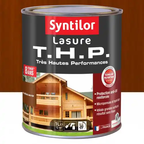 Bon Marché Lasure SYNTILOR Thp 8 ans chêne moyen satiné 1 l – SYNTILOR