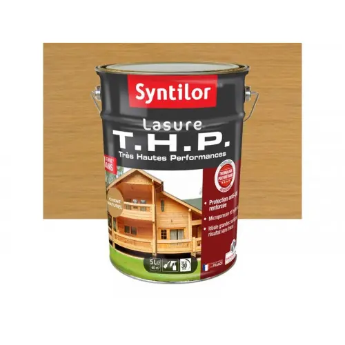 Offre Limitée Lasure SYNTILOR t.h.p. 8 ans chêne naturel satiné 5 L - SYNTILOR