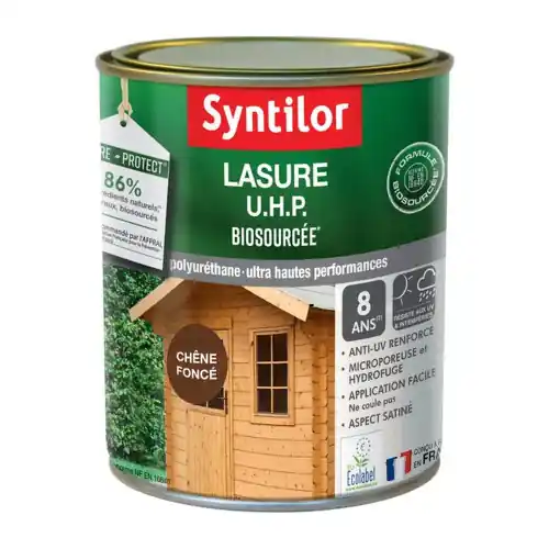 Lasure Uhp biosourcée nature protect 8 ans chêne foncé satiné 1 l – SYNTILOR Affaire À Saisir