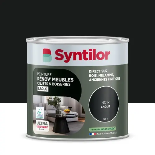 Affaire À Saisir Peinture de rénovation meuble et objet SYNTILOR noir laque 0,5L – SYNTILOR