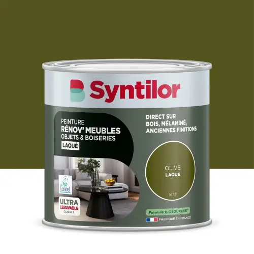 Must-Have Peinture de rénovation meuble et objet SYNTILOR olive laque 0,5L – SYNTILOR