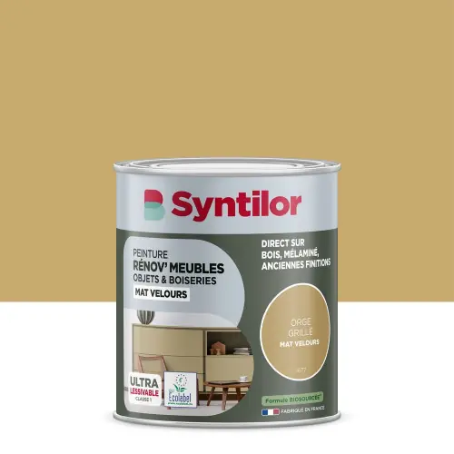 Commande En Gros Peinture de rénovation meuble et objet SYNTILOR orge gri velours 0,25L – SYNTILOR