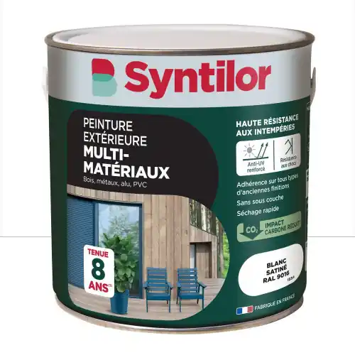 Top Vente Peinture exterieure bois, aluminium, pvc . SYNTILOR blanc satine 2l – SYNTILOR