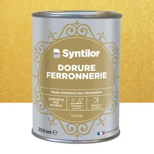 Meilleur Choix Peinture exterieure fer Ferronnerie SYNTILOR or satine 250ml – SYNTILOR