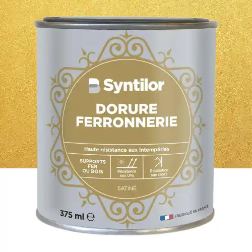 Peinture exterieure fer Ferronnerie SYNTILOR or satine 375ml - SYNTILOR Achetez Aujourd'hui
