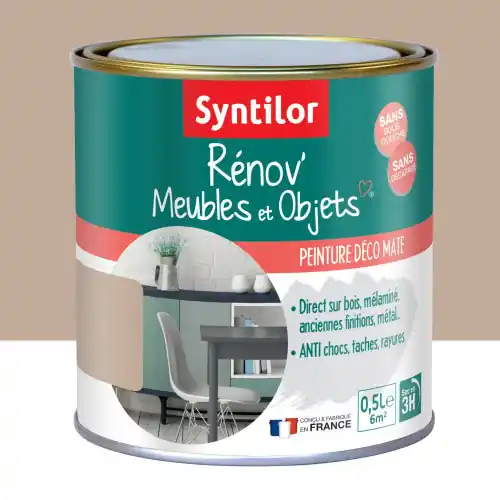 Bon Marché Peinture meuble et boiserie Rénov SYNTILOR caramel nature mat 0.5 l – SYNTILOR