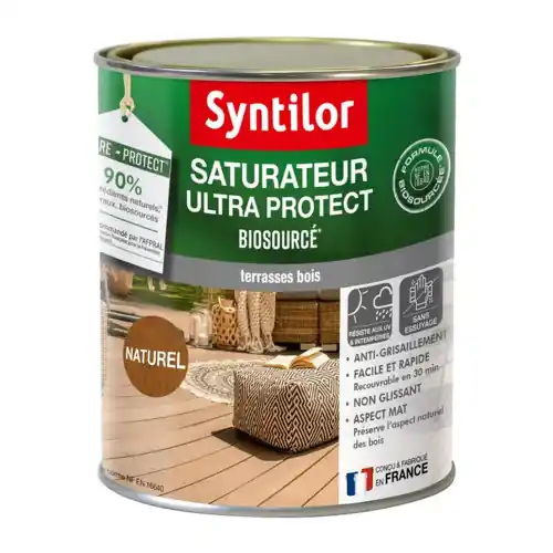 Jusqu&rsquo;à Épuisement Des Stocks Saturateur Biosourcé nature protect pour bois, naturel, mat 0.75 l – SYNTILOR