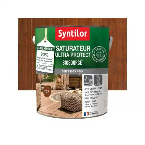 Retour Gratuit Saturateur Nature protect SYNTILOR, teck, mat 5 l – SYNTILOR