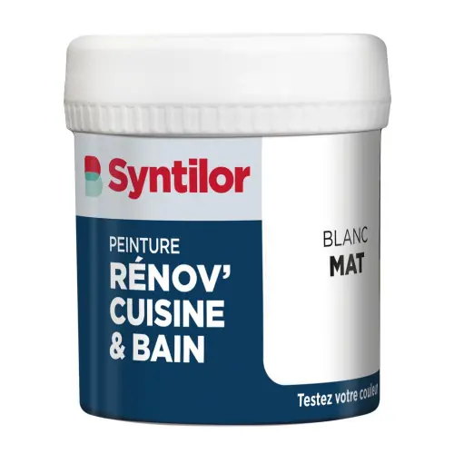 Testeur peinture meuble blanc mat SYNTILOR Renov‘ cuisine et bain 0.075l – SYNTILOR Commander Maintenant